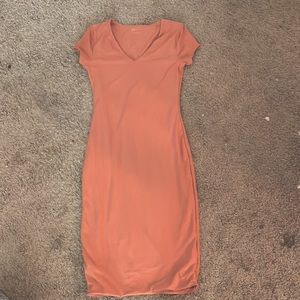 Pink long dress